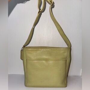 Vintage Coach Sonoma Leather Shoulder/Crossbody Bag Pistachio Green
